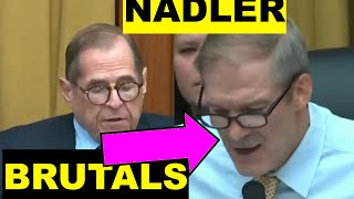 WOW JERRY NADLER DESTROYS JIM JORDAN TO FACE [upl. by Kelby]