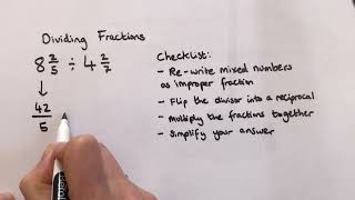 How to Divide Fractions ages 12 [upl. by Frymire]