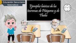 Ejemplos básicos de los teoremas de Pitágoras y de Thales Educación secundaria [upl. by Nawed]