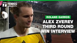 Alexander Zverev Reflects on Dramatic 5th Set Comeback  2024 Roland Garros 3rd Round [upl. by Otanod]