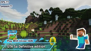 Minecraft Bedrock Edition play with Unisoc t606 [upl. by Akeit]