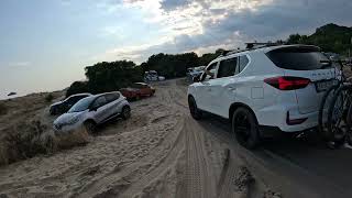 SsangYoung Rexton 2024 facelift in the sand dune Greece [upl. by Petunia]