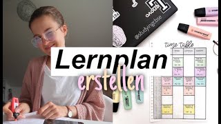 LERNPLAN erstellen für die Uni Oberstufe oder das Abitur  backtoschool 2020 [upl. by Cynthea360]