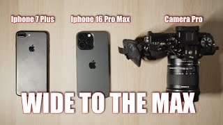 Iphone 16 PRO MAX vs CAMERA PRO vs Iphone 7 plus  HUGE SURPRISE [upl. by Hambley]