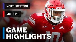 Highlights Northwestern at Rutgers  Big Ten Football [upl. by Tuck6]