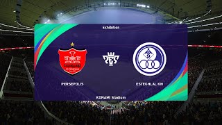 Persepolis FC vs Esteghlal Khuzestan 24052024 Persian Gulf Pro League PES 2021 [upl. by Alrac749]