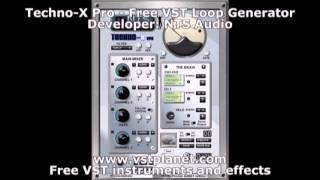 TechnoX Pro  Free VST Loop Generator  vstplanetcom [upl. by Ahtamas]