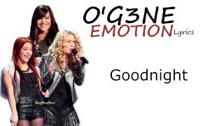 OG3NE  EMOTION  LYRICS  The Voice 2014  Winners [upl. by Odo]