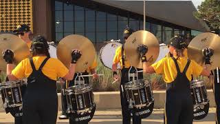 Iowa Hawkeye Drumline cadence set in the lot 92317 [upl. by Margarita554]