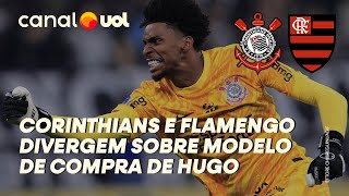 CORINTHIANS NOTIFICA FLAMENGO SOBRE COMPRA DE HUGO MAS CLUBES DIVERGEM SOBRE FORMA DE PAGAMENTO [upl. by Aniuqahs933]