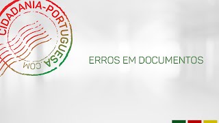 Erros em documentos [upl. by Jansson492]