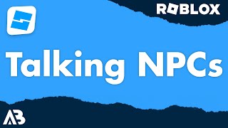 Talking NPCs  Roblox Scripting Tutorial [upl. by Anoyi]