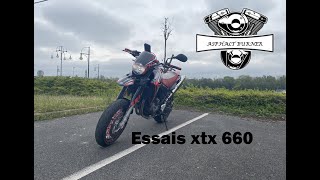 Essai moto 002 Essai Yamaha xtx660  Un supermotard en surpoids [upl. by Ecnerwal]