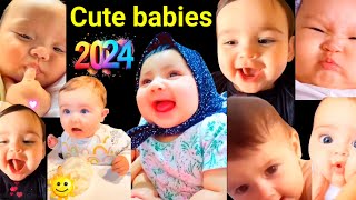 Cute babies 2024  funny baby videos  kids video  Aizal and MoMo  Baby Aizal  Aizal [upl. by Tnias]