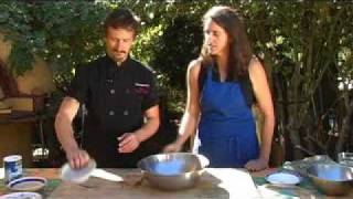 Organic Living TV Hippy Gourmet makes Nettle Goat Cheese Quiche [upl. by Luemas]