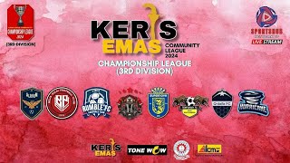 KERIS EMAS COMMUNITY LEAGUE  CHAMPIONSHIP LEAGUE  3RD DIV  COSTUCA RANGERS FC VS BOMBA JOHOR FC [upl. by Leggat729]