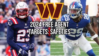 Washington Commanders 2024 Free Agent Targets Safeties [upl. by Berkshire762]