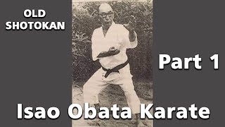 Shotokan Karate Isao Obata Keio University Part 1 [upl. by Ahsema]