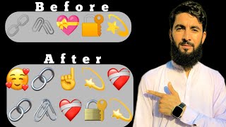 iphone emoji setting android mobile  iphone emoji kaise lgaye  tawseef ahmad technical [upl. by Eremehc]