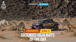 Extended highlights of Stage 11 presented by Aramco  Dakar2024 [upl. by Llednar]