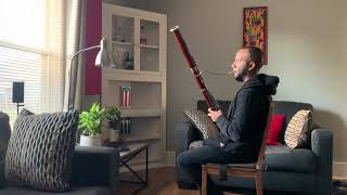 Bassoon Cover Brahms Violin Concerto Andante [upl. by Yrrep]