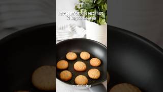 GALLETAS en SARTÉN con 2 INGREDIENTES 🍪 postresfaciles receta postressinhorno [upl. by Cirillo178]