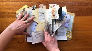 Altered Book of Pockets Tutorial  Junk Journal [upl. by Anaerda]