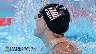 Katie Ledecky crushes field once again in 1500m freestyle adding to Olympic legacy  NBC Sports [upl. by Ydnirb996]