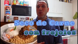 Seco de carne con frejoles Peruano   receta al estilo de Sandro en Vancouver [upl. by Nnael]