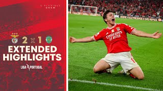 Extended Highlights  SL Benfica 21 Sporting CP [upl. by Etteniuq]