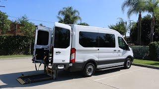 FORD TRANSIT WHEELCHAIR VAN WITH REAR ENTRY BRAUN LIFT [upl. by Nal]