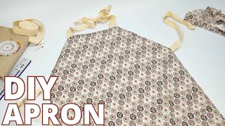 How to Make an Apron  A BeginnerFriendly Sewing Project [upl. by Kimura]