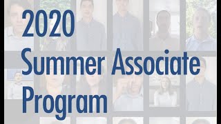 Fried Frank 2020 Summer Associate Program [upl. by Asfah]