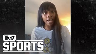 Claressa Shields Challenges Jake Paul To Fight Ill Whoop His A  TMZ Sports [upl. by Enirok]