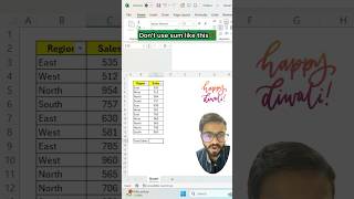 Dont Use Sum in Excel‼️Instead Use Amazing Function excel exceltricks exceltips shorts [upl. by Anna-Diane]