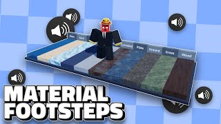 Material Footsteps  Roblox Studio 2022 [upl. by German]