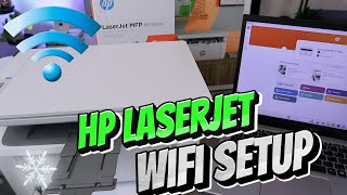 HP LaserJet M140we WiFi Setup How To Connect HP LaserJet Printer To WiFi 🤣 [upl. by Acinahs]