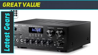 Moukey MAMP1 Bluetooth Stereo Amplifier Review [upl. by Pentheas]