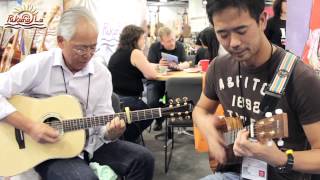 Where is the love Bruce PukanaLa Ukulele at NAMM Show 2014 [upl. by Enovad]