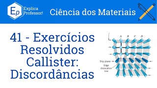 Discordâncias e Deformação Plástica  Exercícios Resolvidos Callister 41 [upl. by Liahcim176]