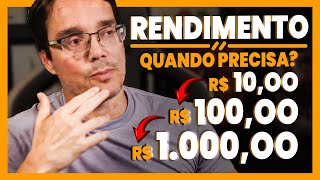 QUANTO INVESTIR PARA GANHAR R1000 DE RENDA PASSIVA TODO MÊS [upl. by Niuq]