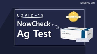 BIONOTE How to Test NowCheck COVID19 Ag Nasal Swab Eng ver [upl. by Navap]