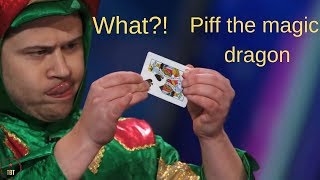 Americans Got Talent 2015 Complete List of the Performances of Piff the magic dragon [upl. by Aihn]