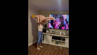 Dirty Dancing watch party lift reenactment fail take 1 [upl. by Pozzy545]