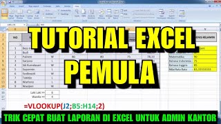 TUTORIAL EXCEL PEMULA LENGKAP [upl. by Brianne]