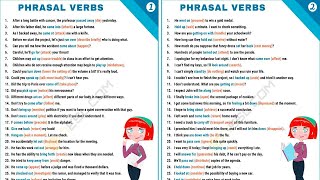 120 Common Phrasal Verbs Frequently Used in Daily English Conversations with Example Sentences [upl. by Davis]