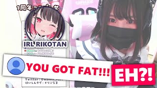 Rikotan Reacts To Being Called Fat Rikotan Eng Subs [upl. by Anivlac]