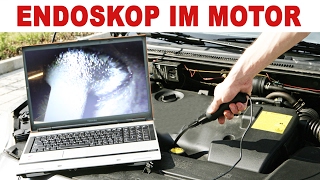 Motor mit Endoskop überprüfen  Kolben und Ventile checken [upl. by Quartet]