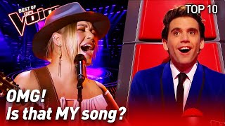 TOP 10  COACH SONGS surprise The Voice coaches [upl. by Dnalkrik]