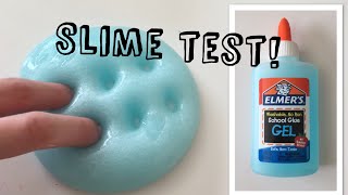 Slime test Gel Elmer’s glue Will it slime [upl. by Valerle]